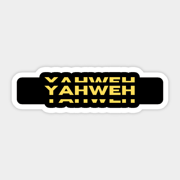 Yahweh | Christian Typography Sticker by All Things Gospel